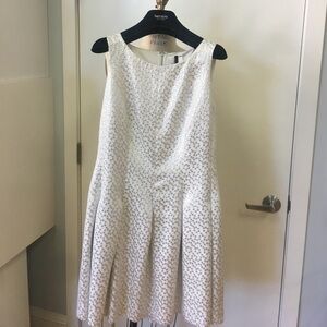 Kensie silver polka dot dress